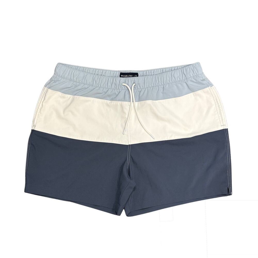 Abercrombie & Fitch Color Block Stretch Swim Trunks XXL